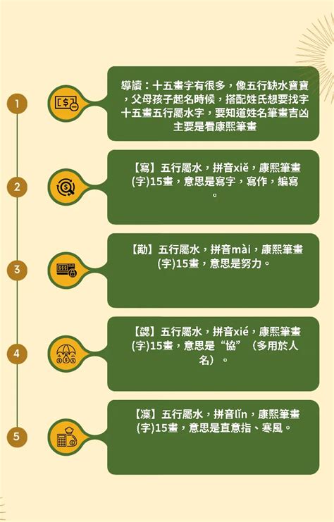 筆畫15的字|15劃的字 15畫的字